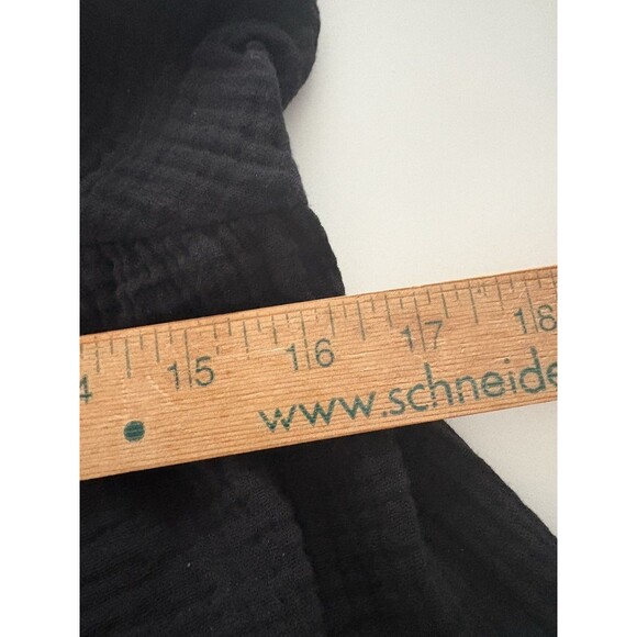 Magaschoni Maxi Dress Size S Black Babydoll Gauze Flutter Whimsigoth Witchy - Picture 14 of 16